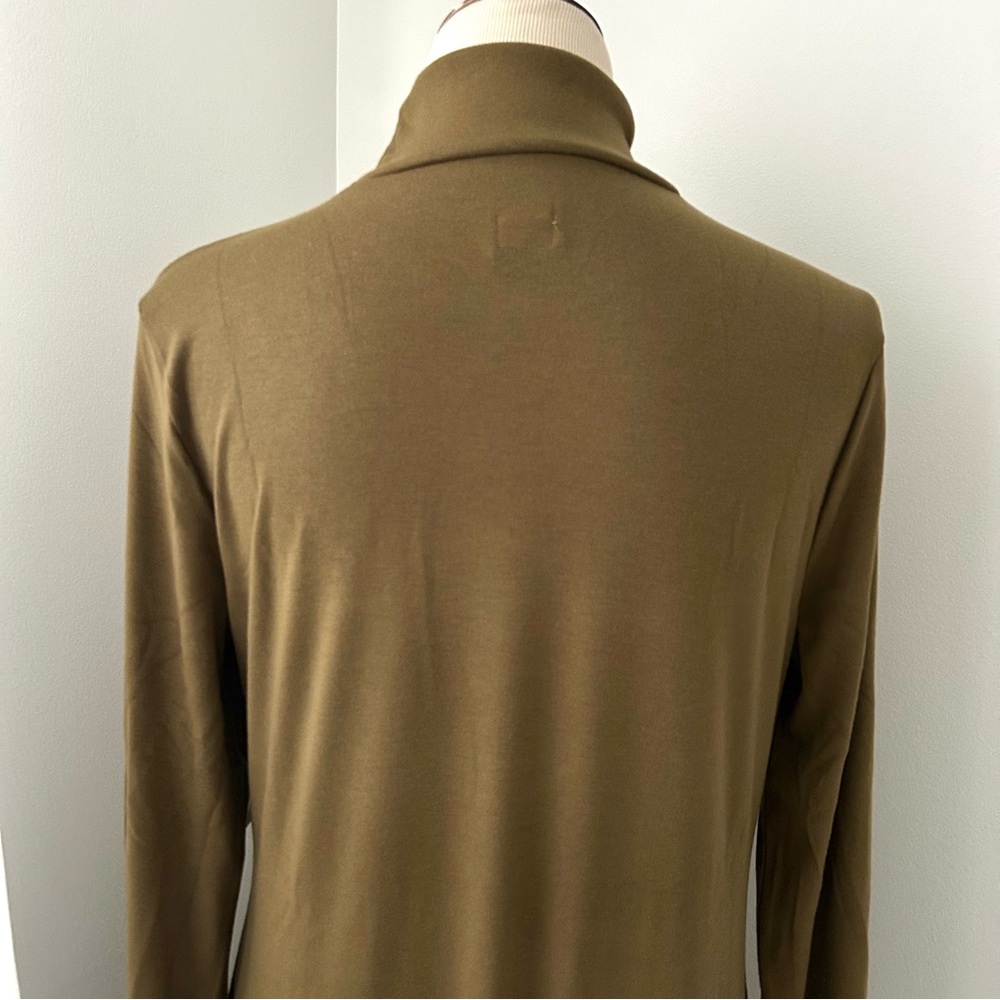 ๐(A075) NWT Free People Good Feels Mockneck MIdi in Seaweed. Size: XL - Picture 10 of 16